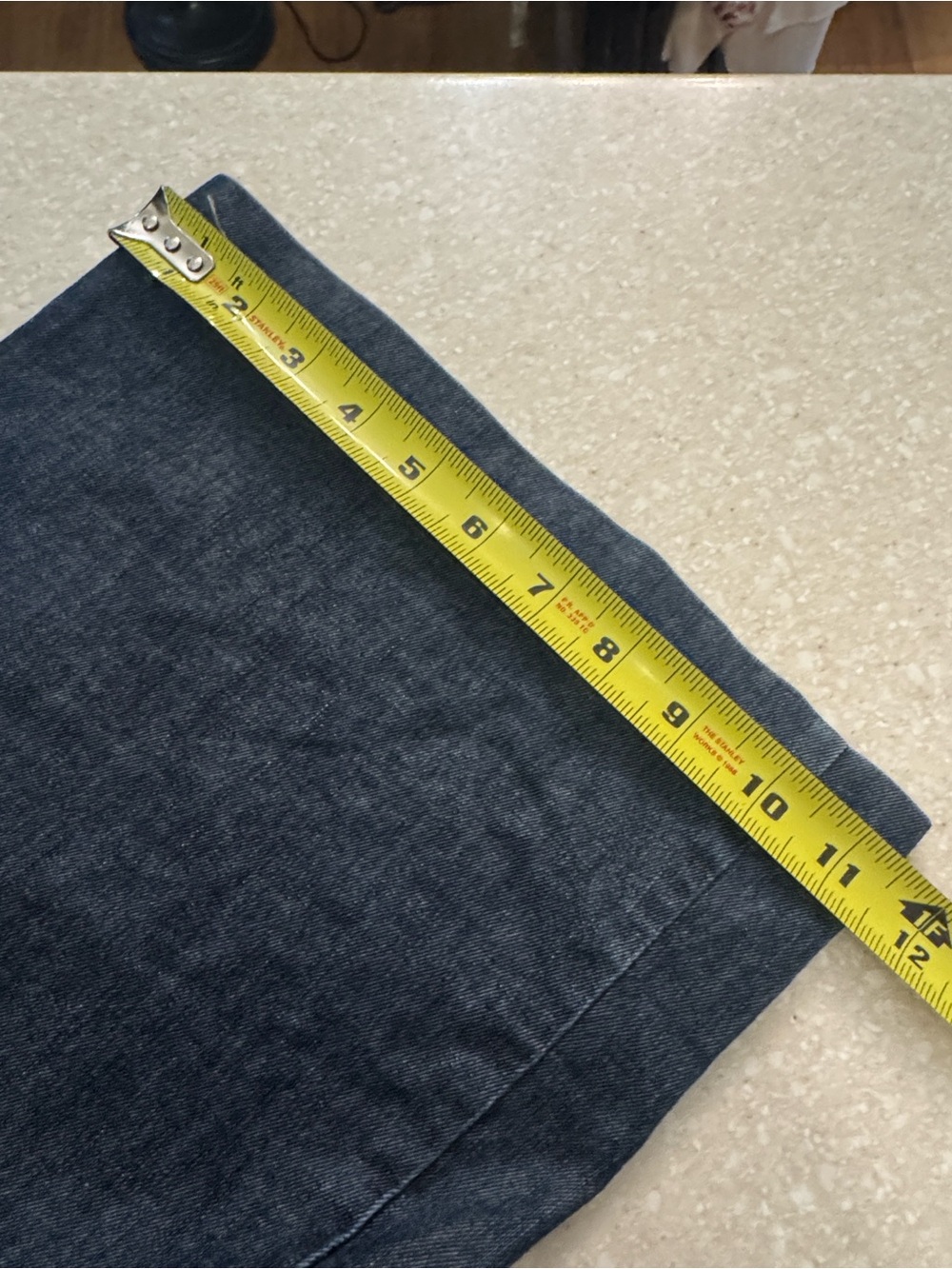 Gap Trouser Denim Stretch Jeans Sz 12 Waist 35” Dark Blue - Picture 9 of 9